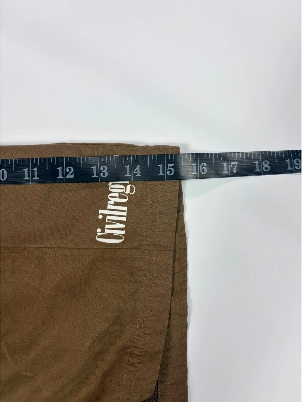 Streetwear Civil Regime Swim Trunks Mens L Brown Mesh Lined Drawstring Shorts